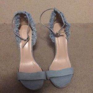 Shoe Republic LA denim heels